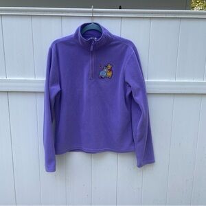 Winnie-the-Pooh Purple Disney Fleece Pullover quarter-zip